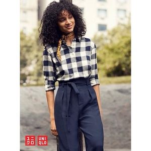 Uniqlo Flannel Checked Long Sleeve Shirt